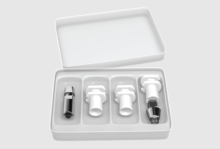 D4 Plastic snap transfer with abutment