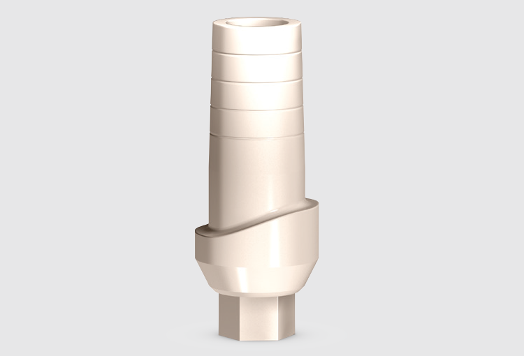P3S-PEEK Temporary anatomic anti-rotation abutment