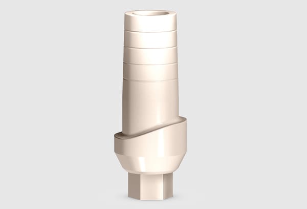 P3S-PEEK Temporary anatomic anti-rotation abutment