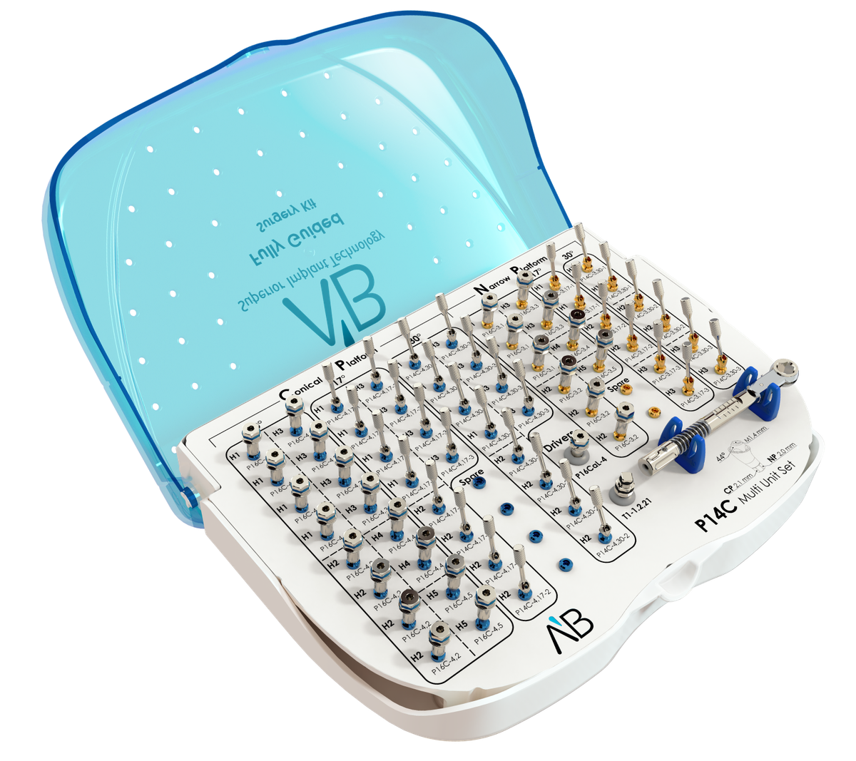 P14C MUS - Multi-unit Set – AB Dental Devices Ltd., Abutments