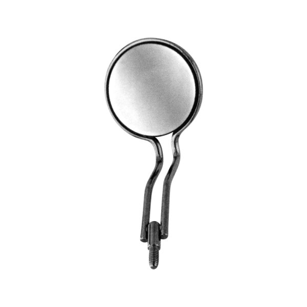 Mouth Mirror with Socket Rhodium Double Sided # 4