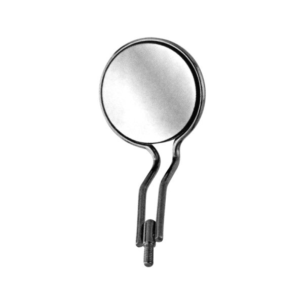 Mouth Mirror with Socket Rhodium Double Sided # 5
