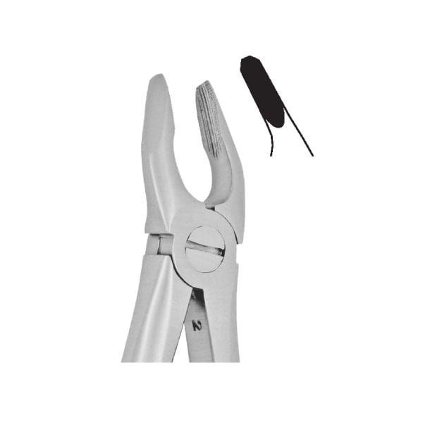 Tooth Forceps Blades Beak Grip Profile Anatomic Handle Fig. 7