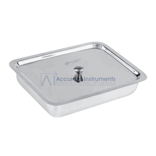 Tray -Hollowware Instruments Tray with LID – Accuram Instruments, Sterilization Containers & Trays