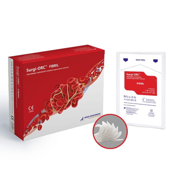 Surgi ORC – Cellulose Régénérée Oxydée – Fibril 1×2 pouces