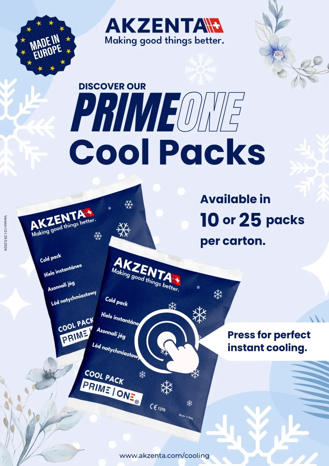 PRIME ONE Cool Packs
