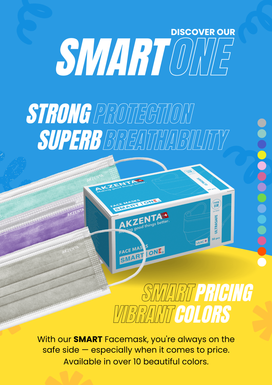 Smart One Facemask – Akzenta International SA, Face Masks & Respirators