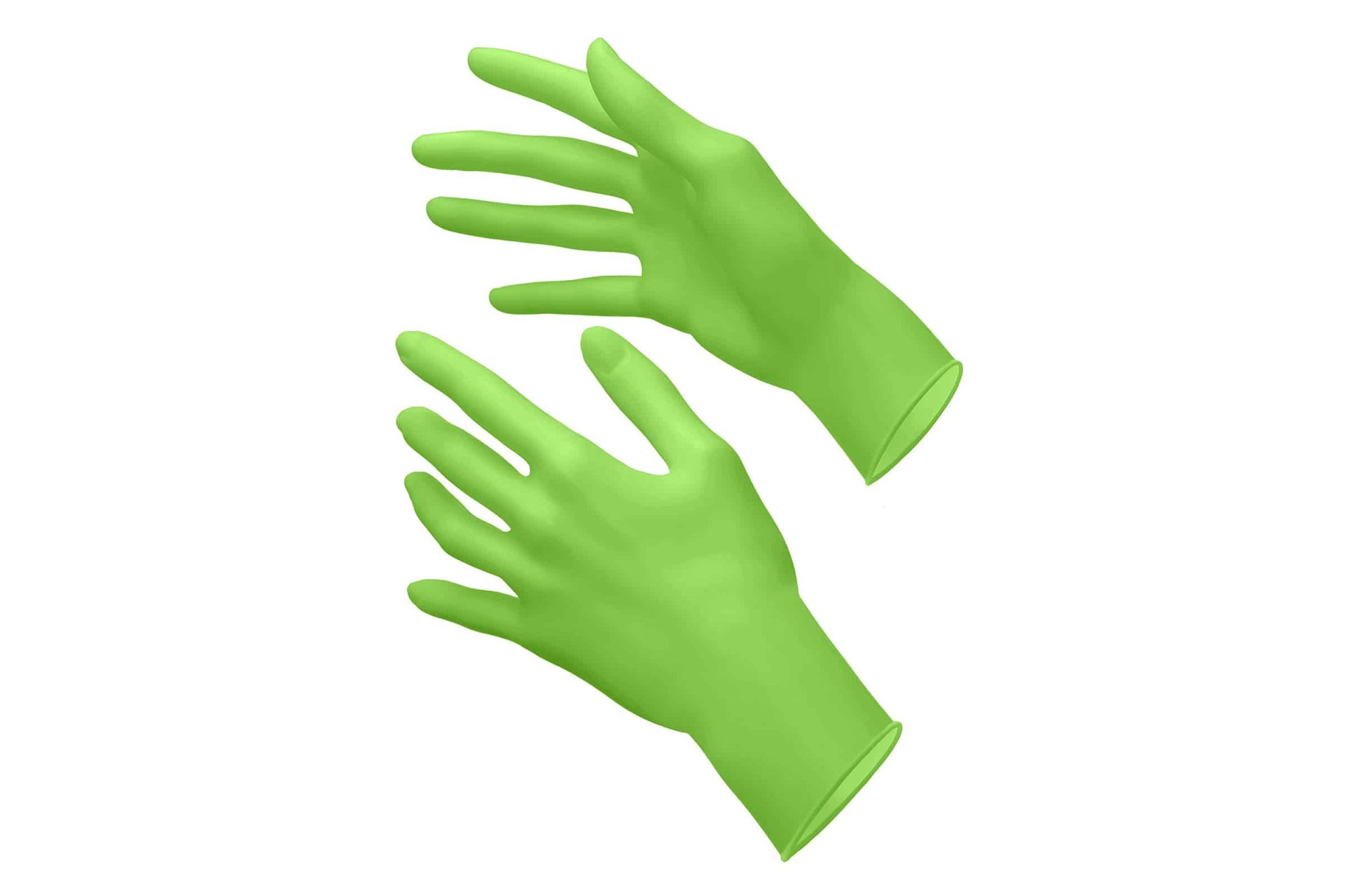 Nitrile Gloves - Mamba Green (S)