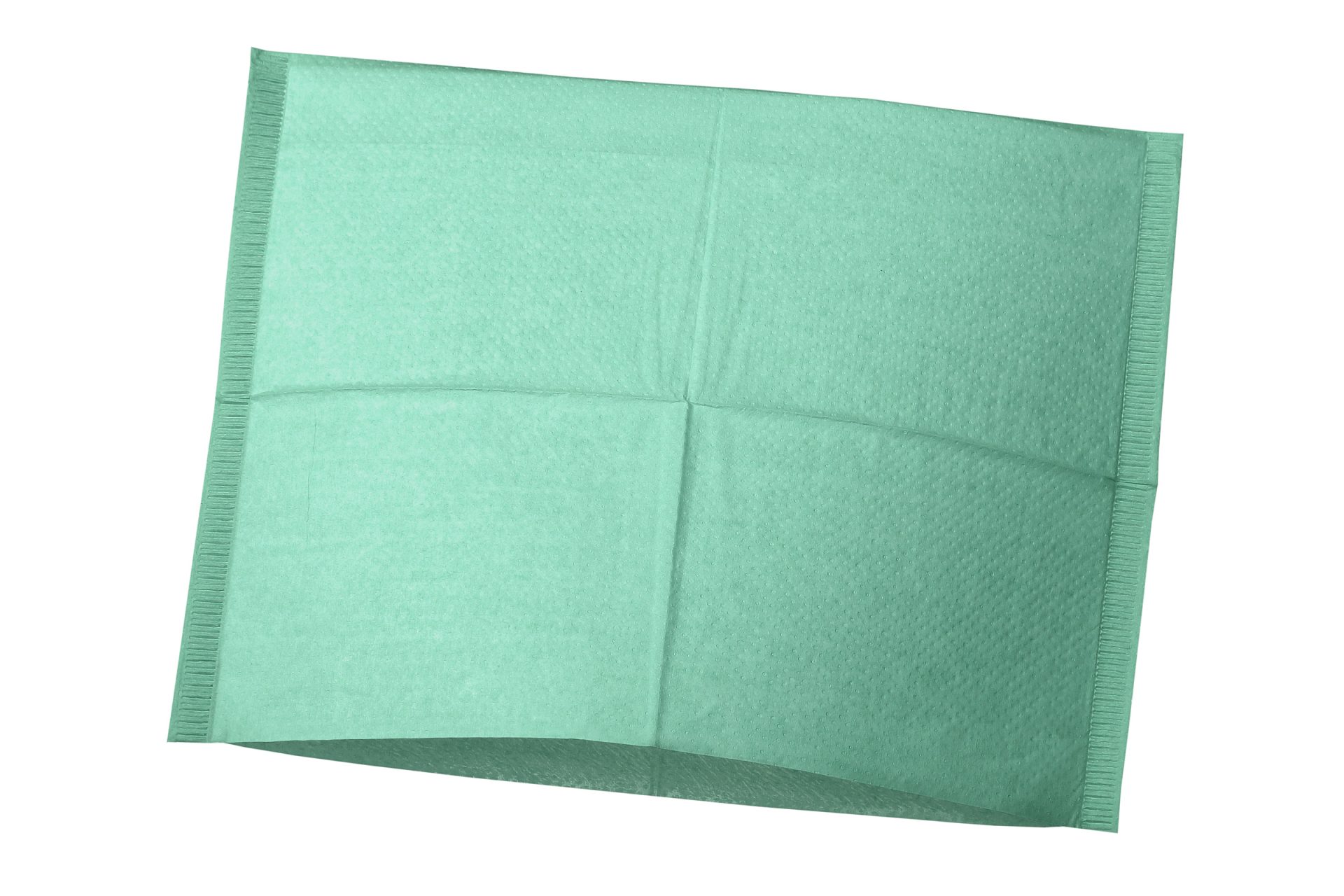 Tissue-PE Emerald Green (25x33cm) – Akzenta International SA, Headrest Covers & Operatory Covers