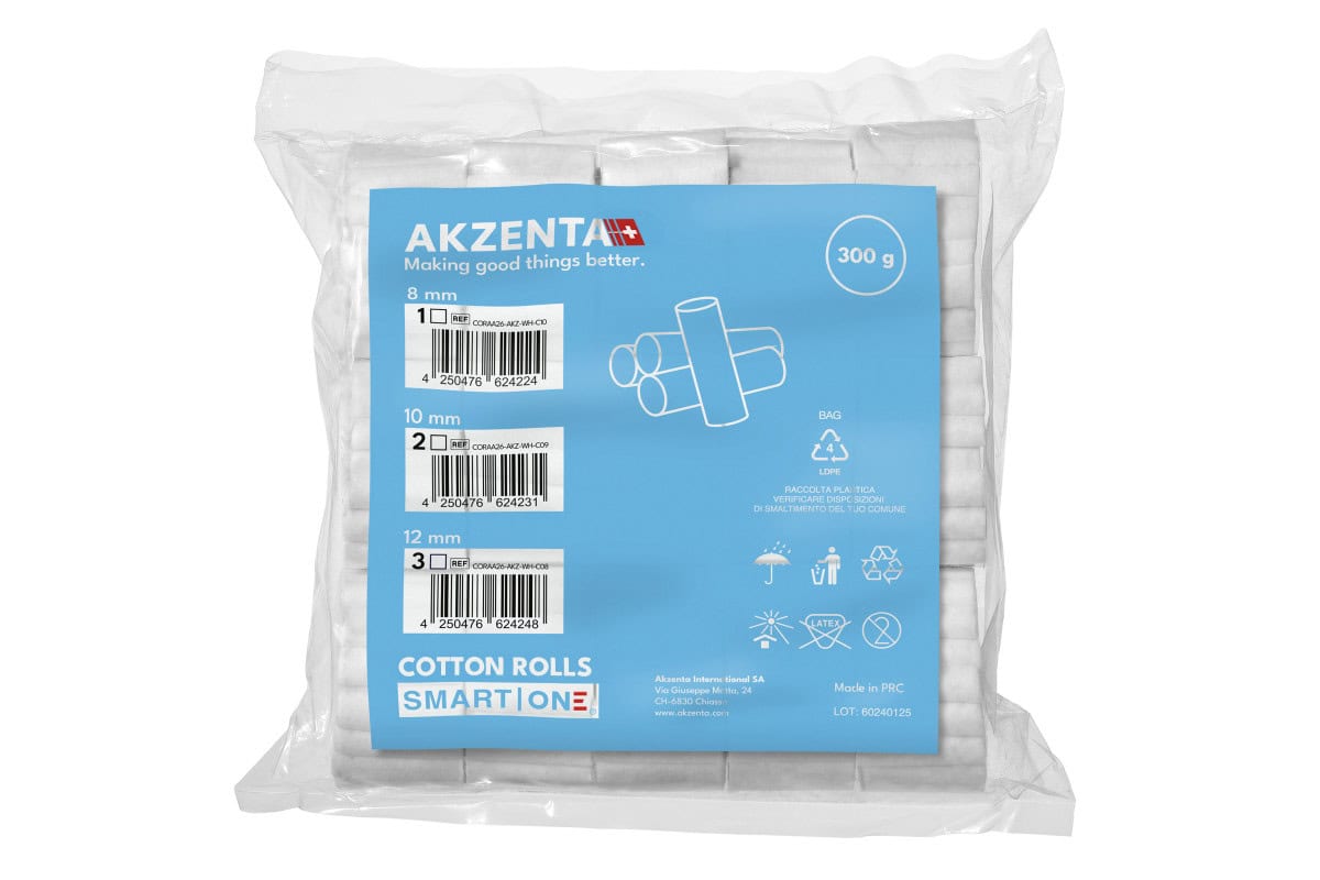 SMART ONE Cotton Rolls – Akzenta International SA, Cotton Rolls & Pellets