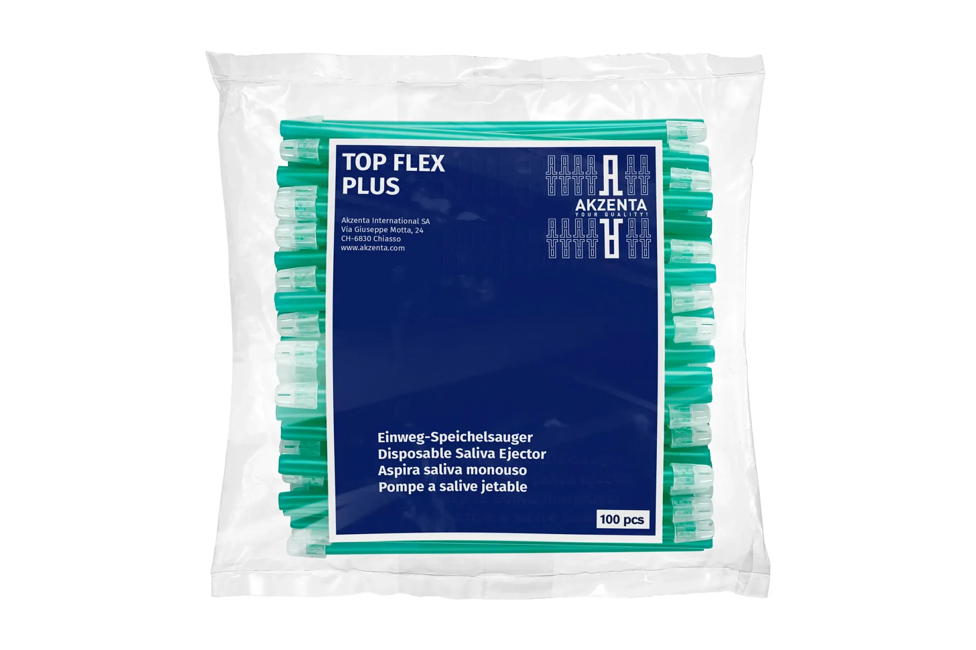 Saliva Ejector - Dark Green – Akzenta International SA, Saliva Ejectors