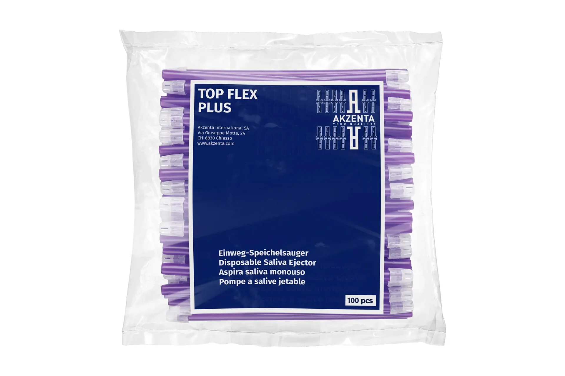 Saliva Ejector - Lilac – Akzenta International SA, Saliva Ejectors