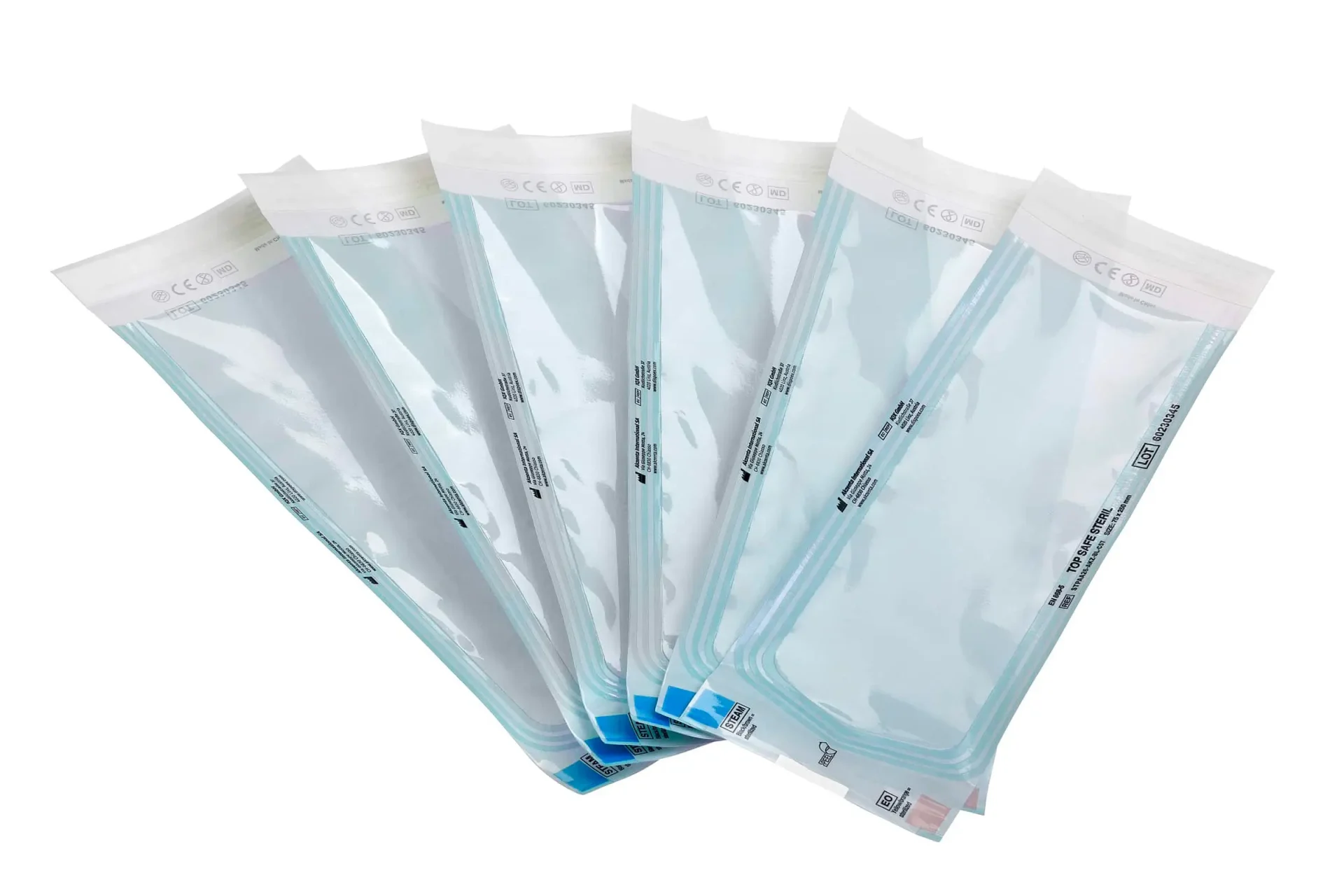 Sterilization Pouches 75 x 250 mm – Akzenta International SA, Sterilization Pouches & Wraps