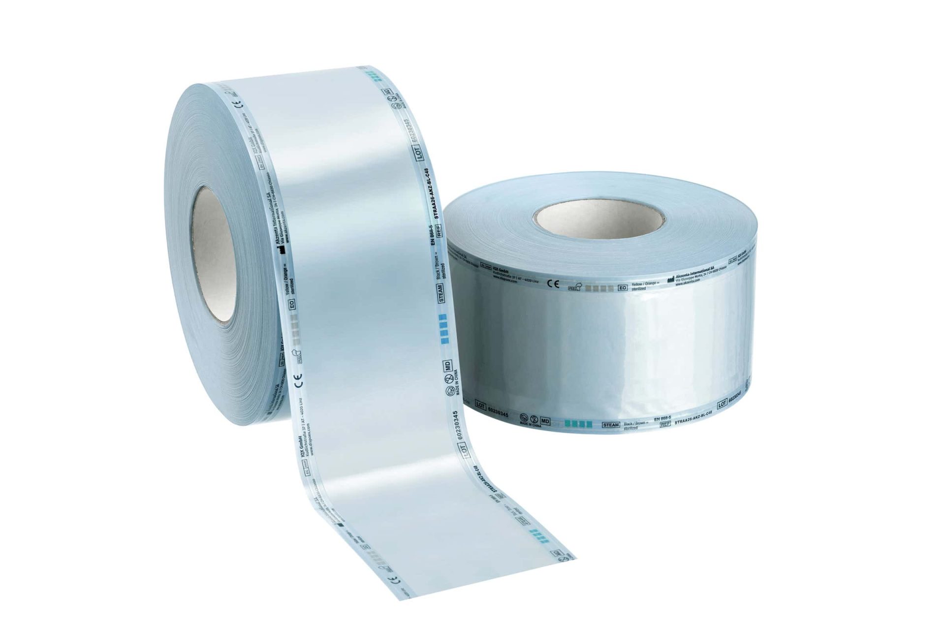 Sterilization Reels 100 mm x 200 m – Akzenta International SA, Sterilization Pouches & Wraps