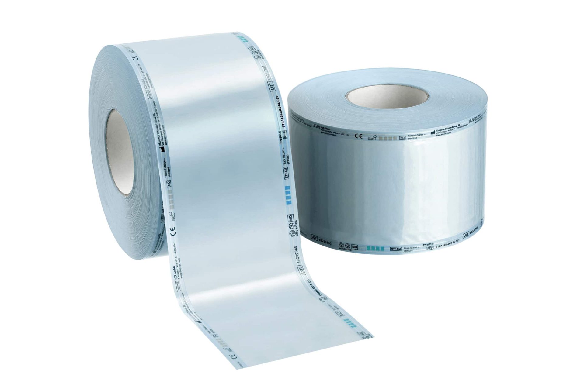 Sterilization Reels 125 mm x 200 m – Akzenta International SA, Sterilization Pouches & Wraps
