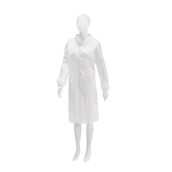 Blouses visiteurs PP non-tissé, blanc, taille M, Med-Comfort