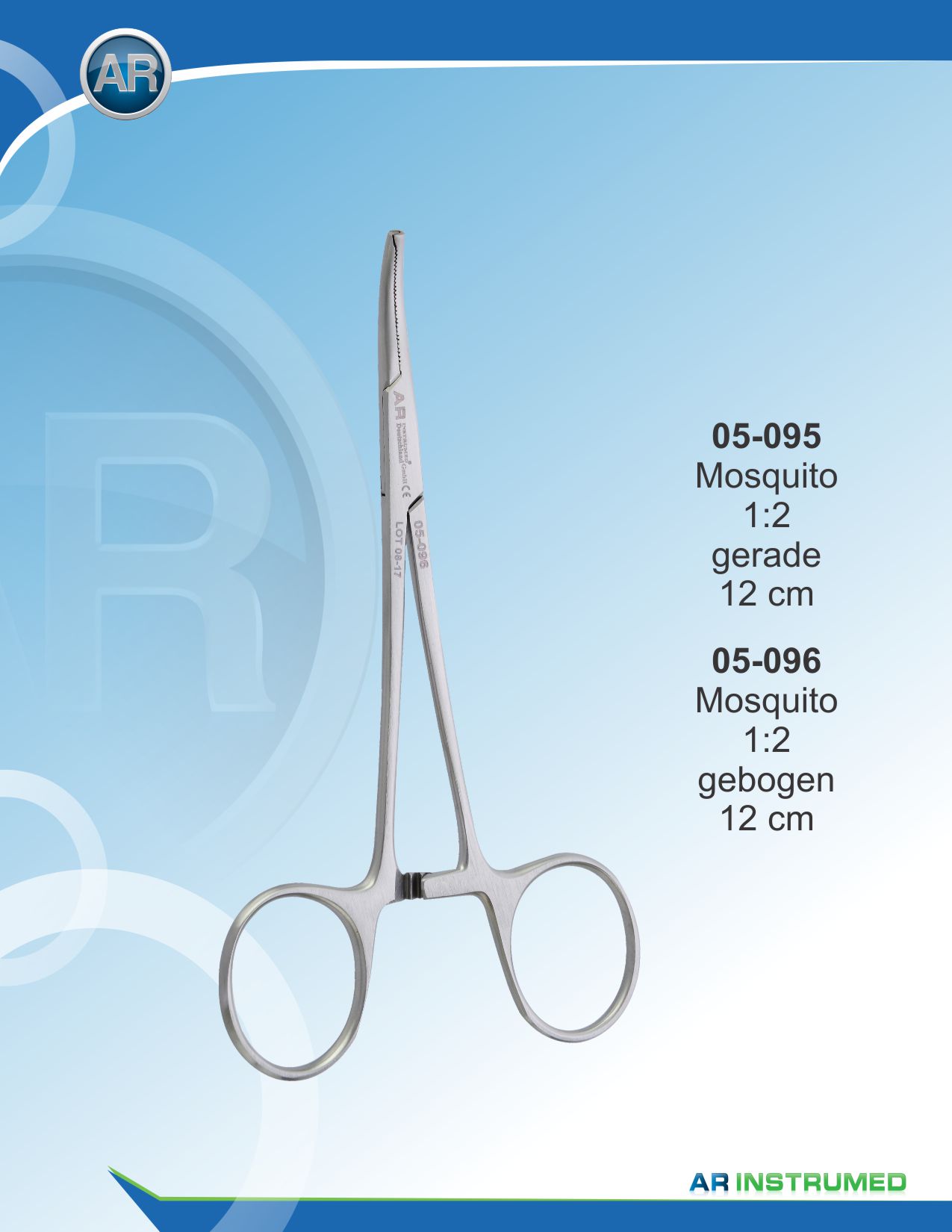 Mosquito Forceps Straight 1:2 12cm
