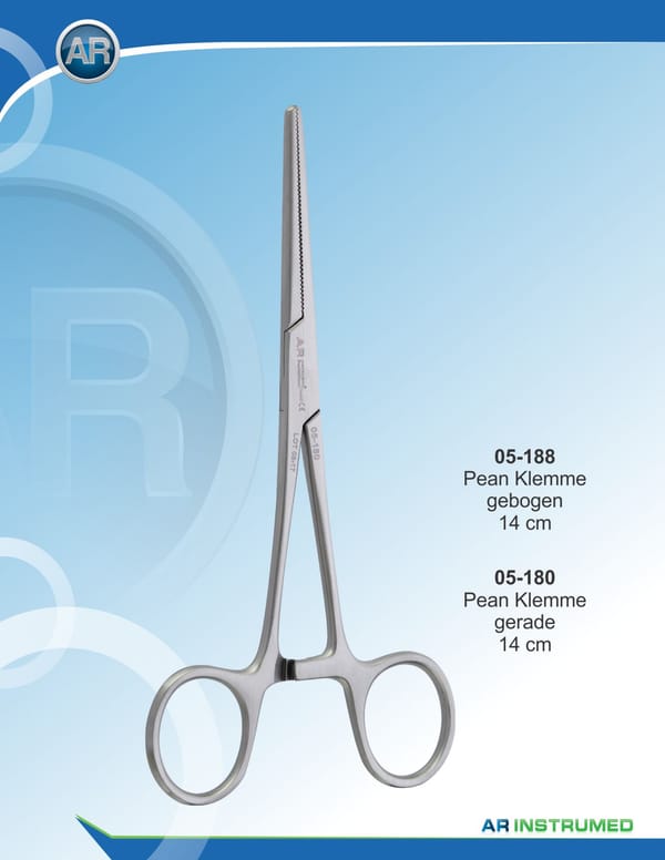 Pean Forceps Straight 14cm