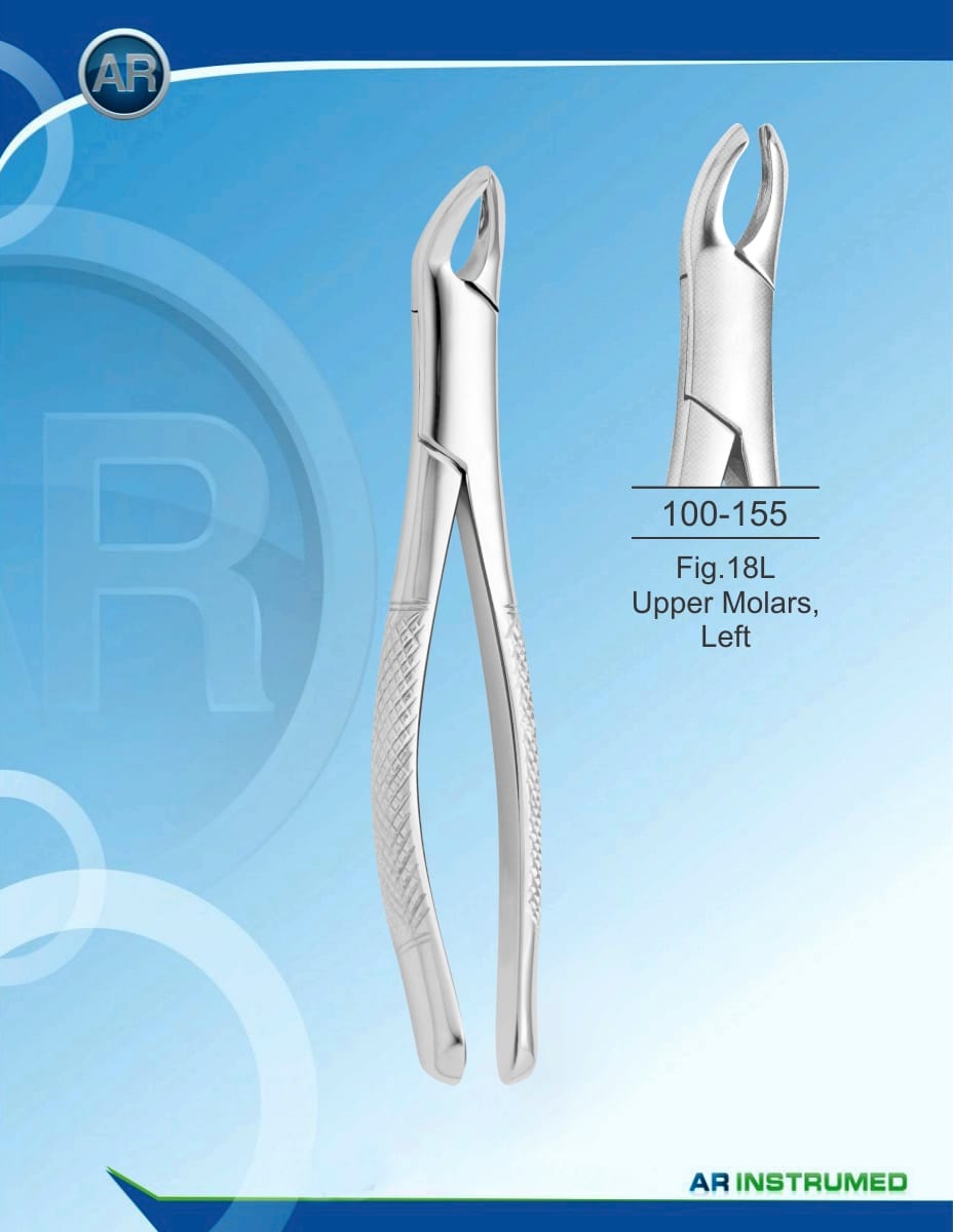 Fig.18L Upper Molars, Left – AR Instrumed, Extraktionszangen