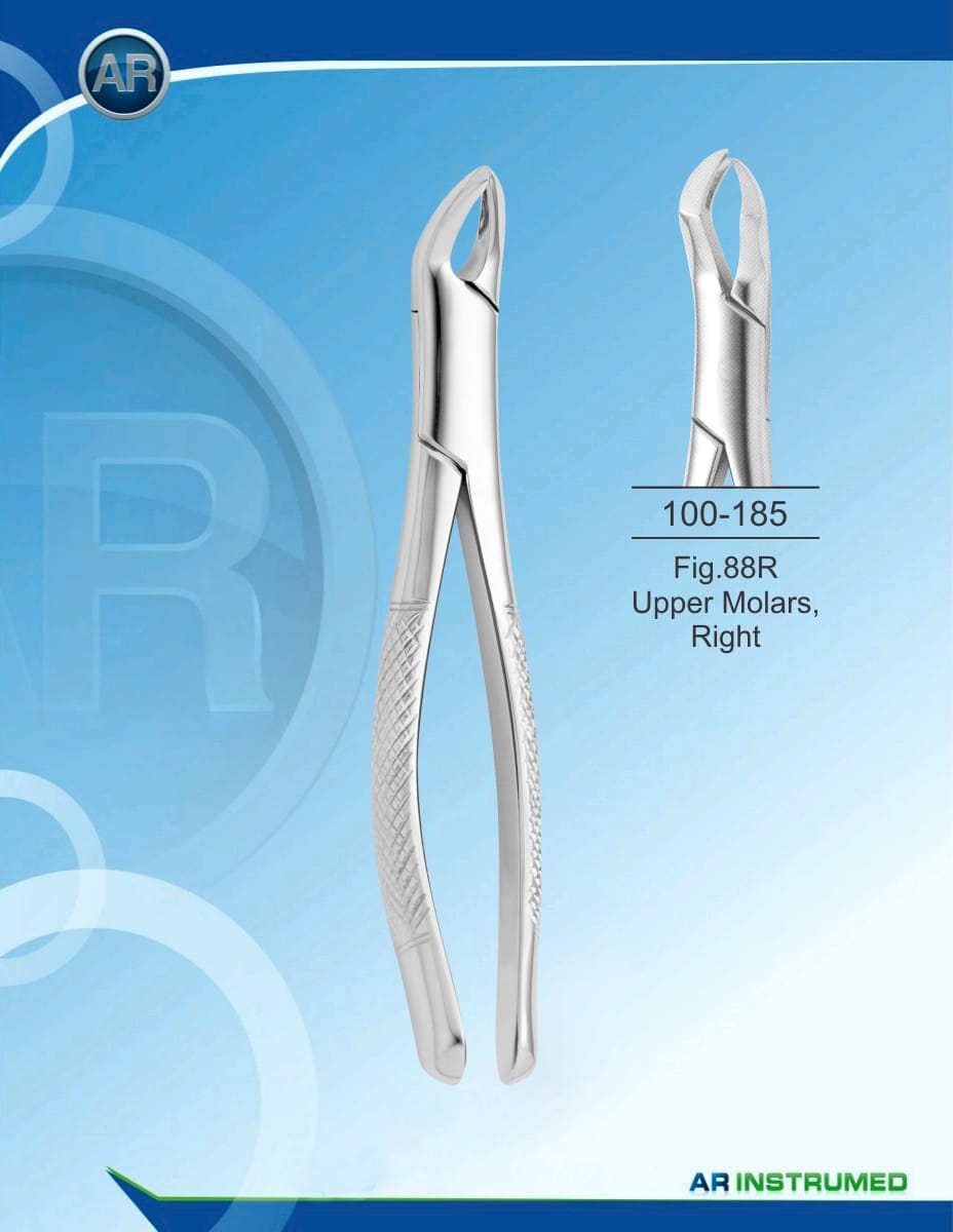 Fig.88R Upper Molars, Right – AR Instrumed, Extraction Forceps