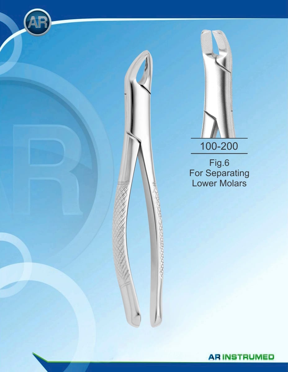 Fig.6 For Separating Lower Molars – AR Instrumed, Extraktionszangen