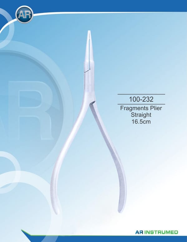 Fragments Pliers Straight 16.5cm, 7mm