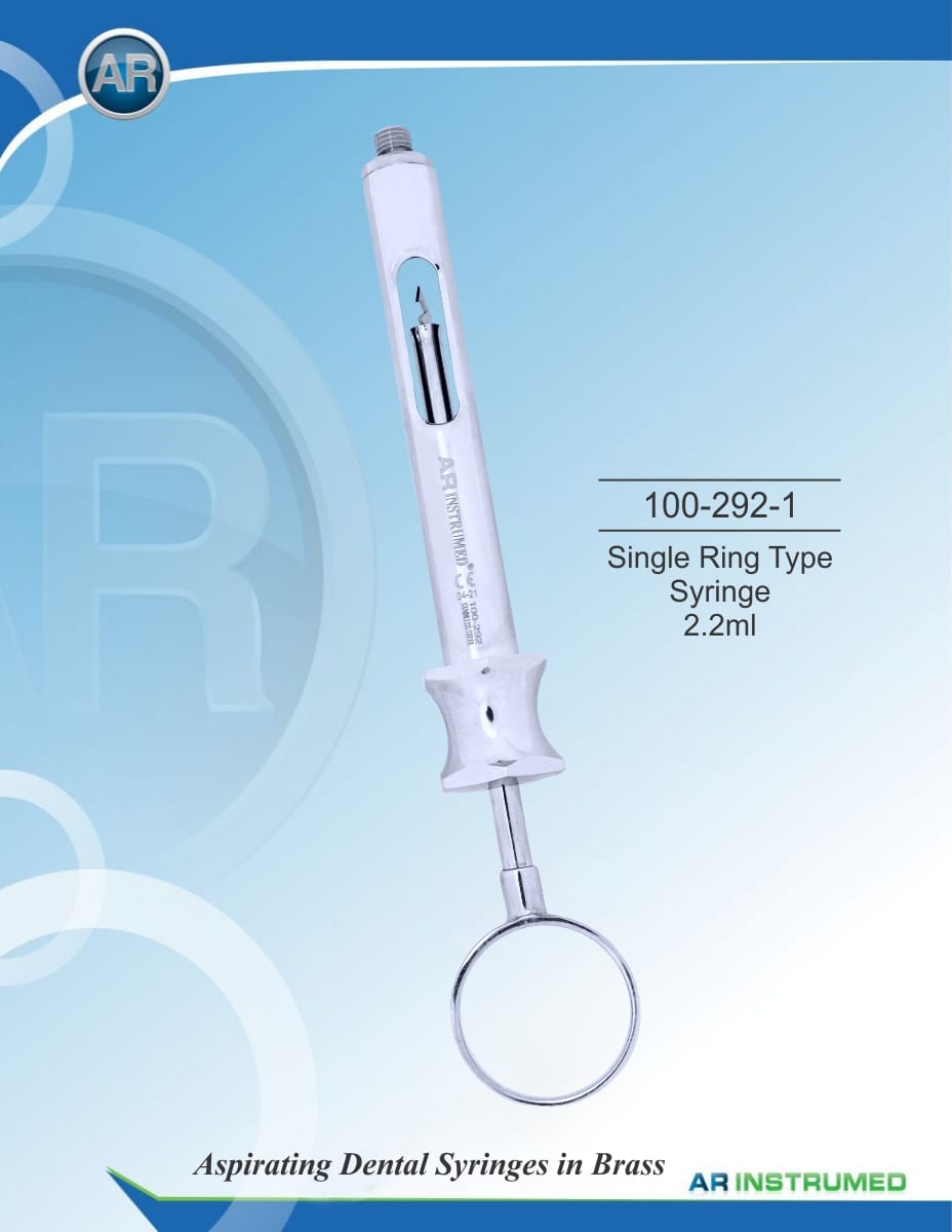 Single Ring Type Syringe 2.2ml – AR Instrumed, Injectable Anesthetics