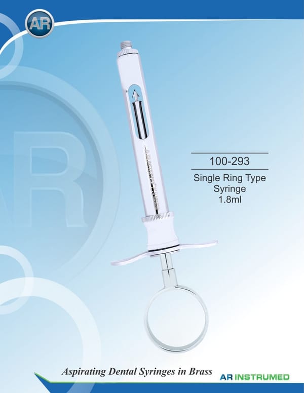 Single Ring Type Syringe 1.8ml