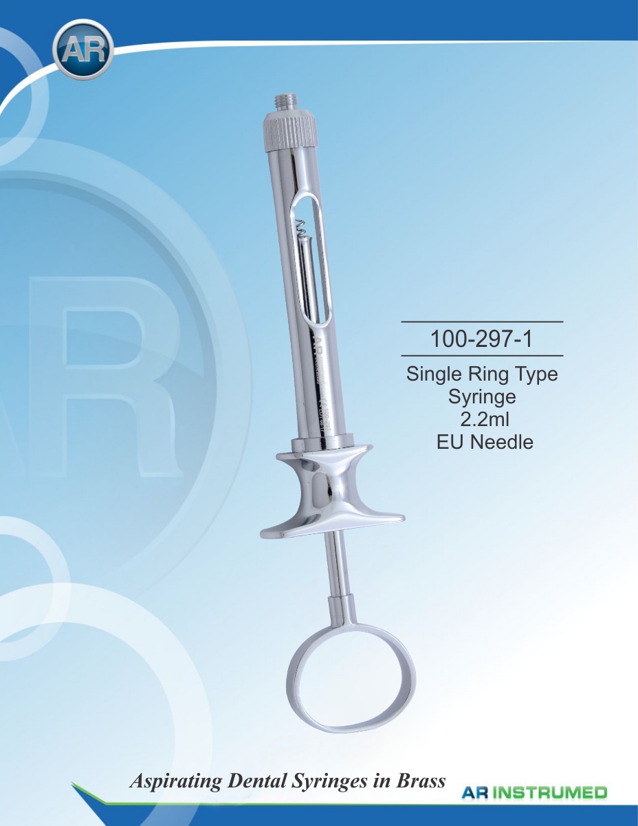 Single Ring Type Syringe 2.2ml EU Needle – AR Instrumed, Injectable Anesthetics