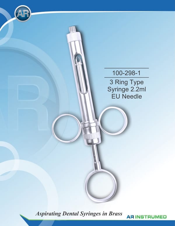 3 Ring Type Syringe 2.2ml EU Needle