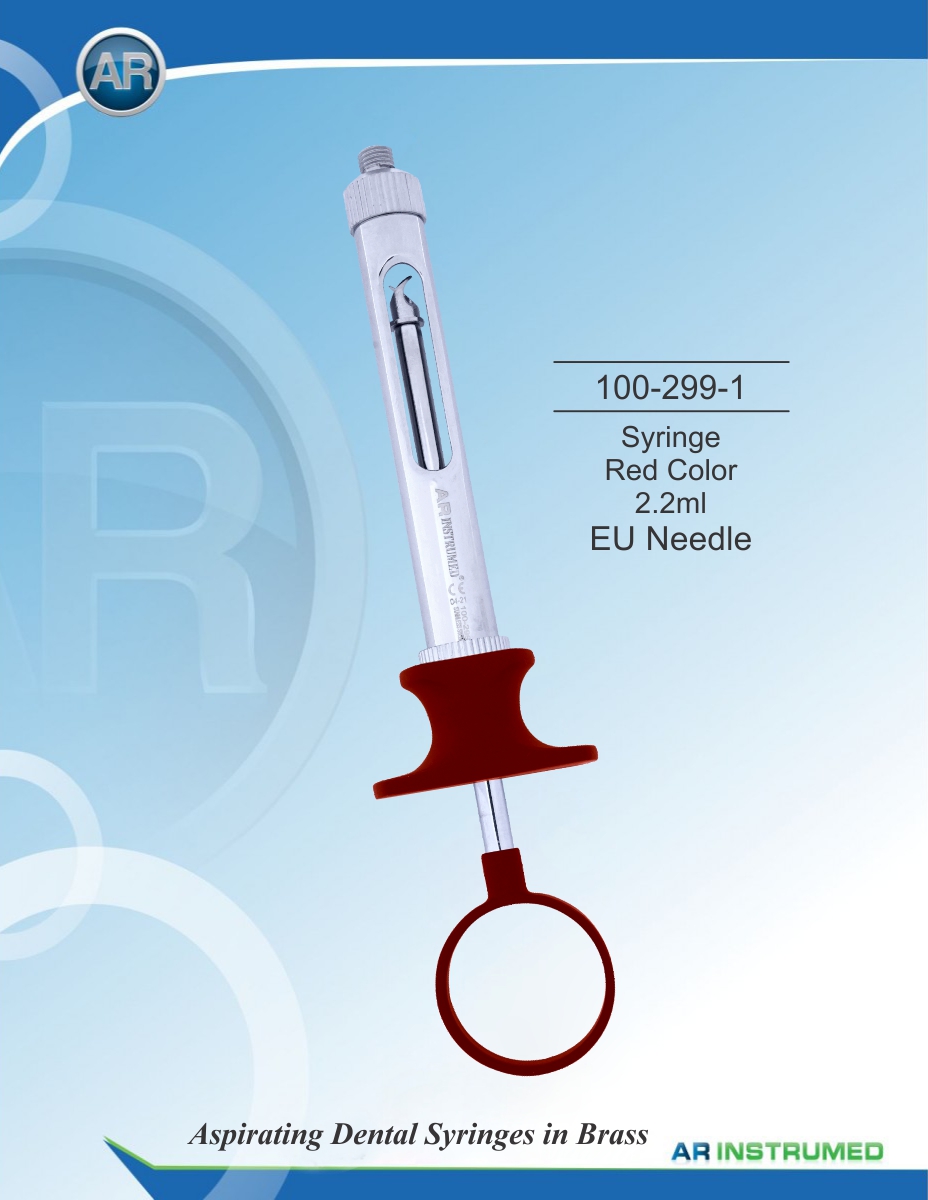 Syringe Blue Color 2.2ml EU Needle – AR Instrumed, Injectable Anesthetics