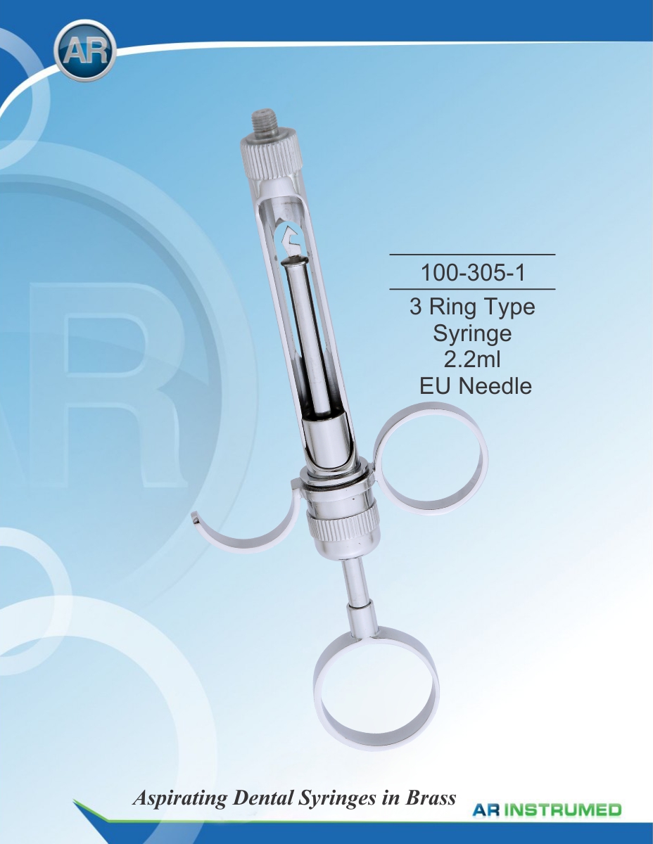 3 Ring Type Syringe 2.2ml EU Needle