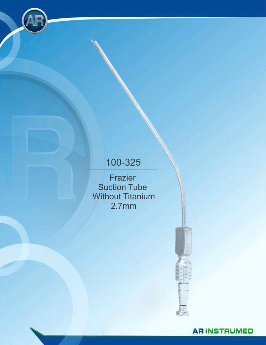 Frazier Suction Tube without Titanium 2.7mm