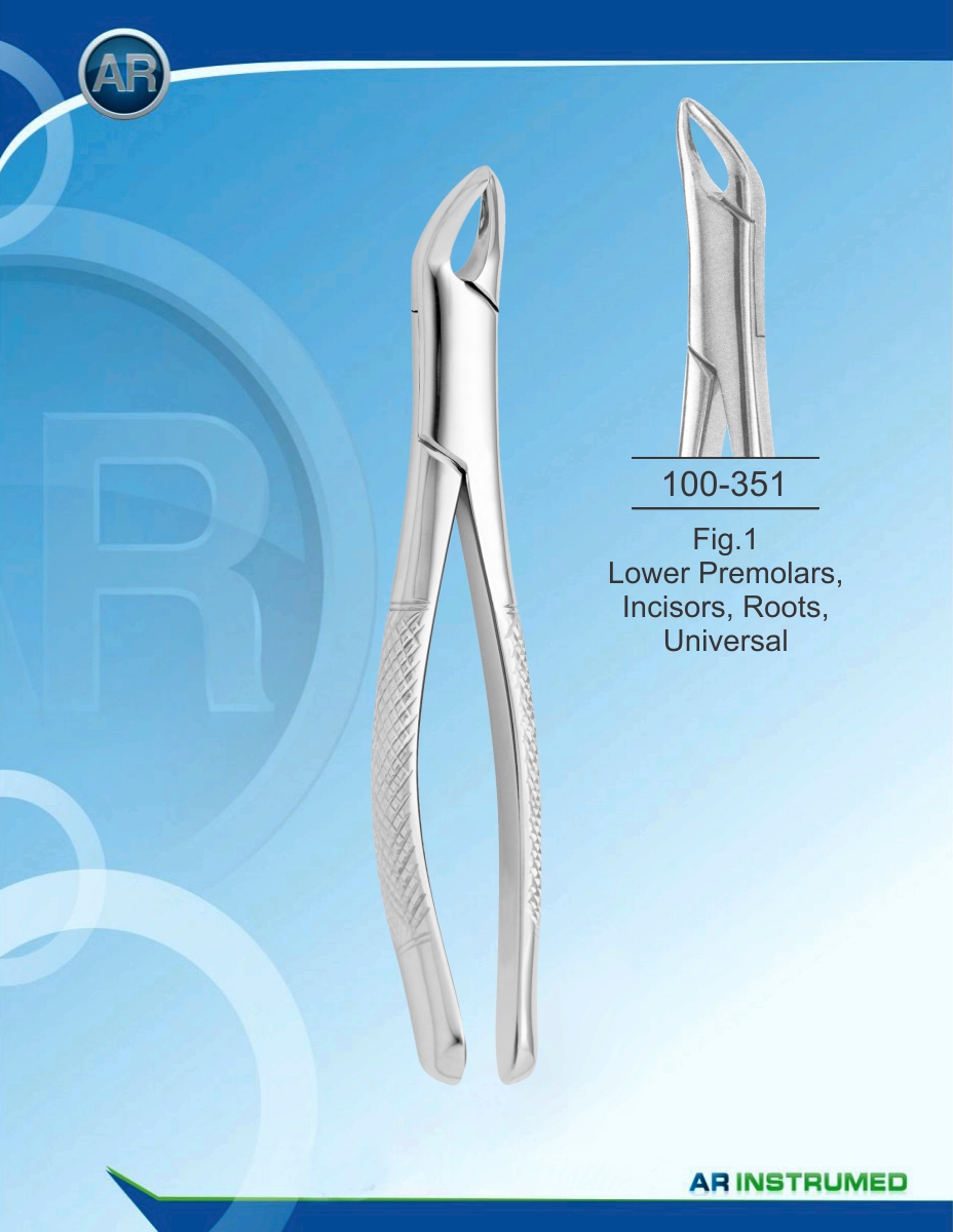 Fig.1 Lower Premolars, Incisors, Roots, Universal Children