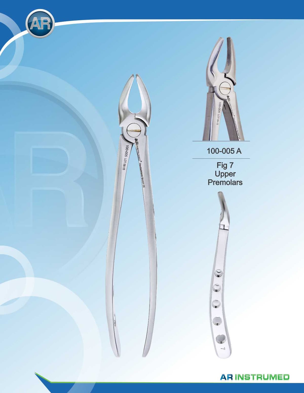 Fig.7 Upper Premolars 16.5cm – AR Instrumed, Extraktionszangen