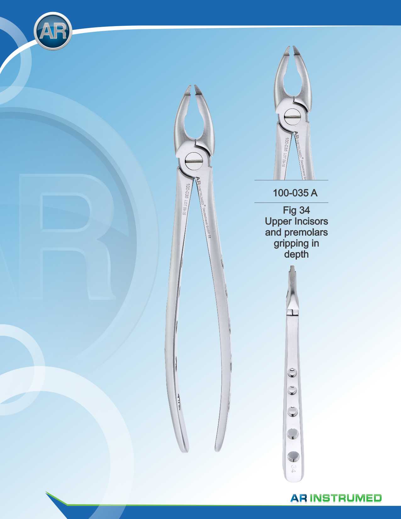 Fig.34 Upper Incisors and Premolars Gripping in Depth
