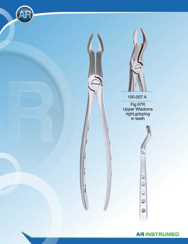 Fig.67R Upper Wisdom Right, Gripping in Teeth