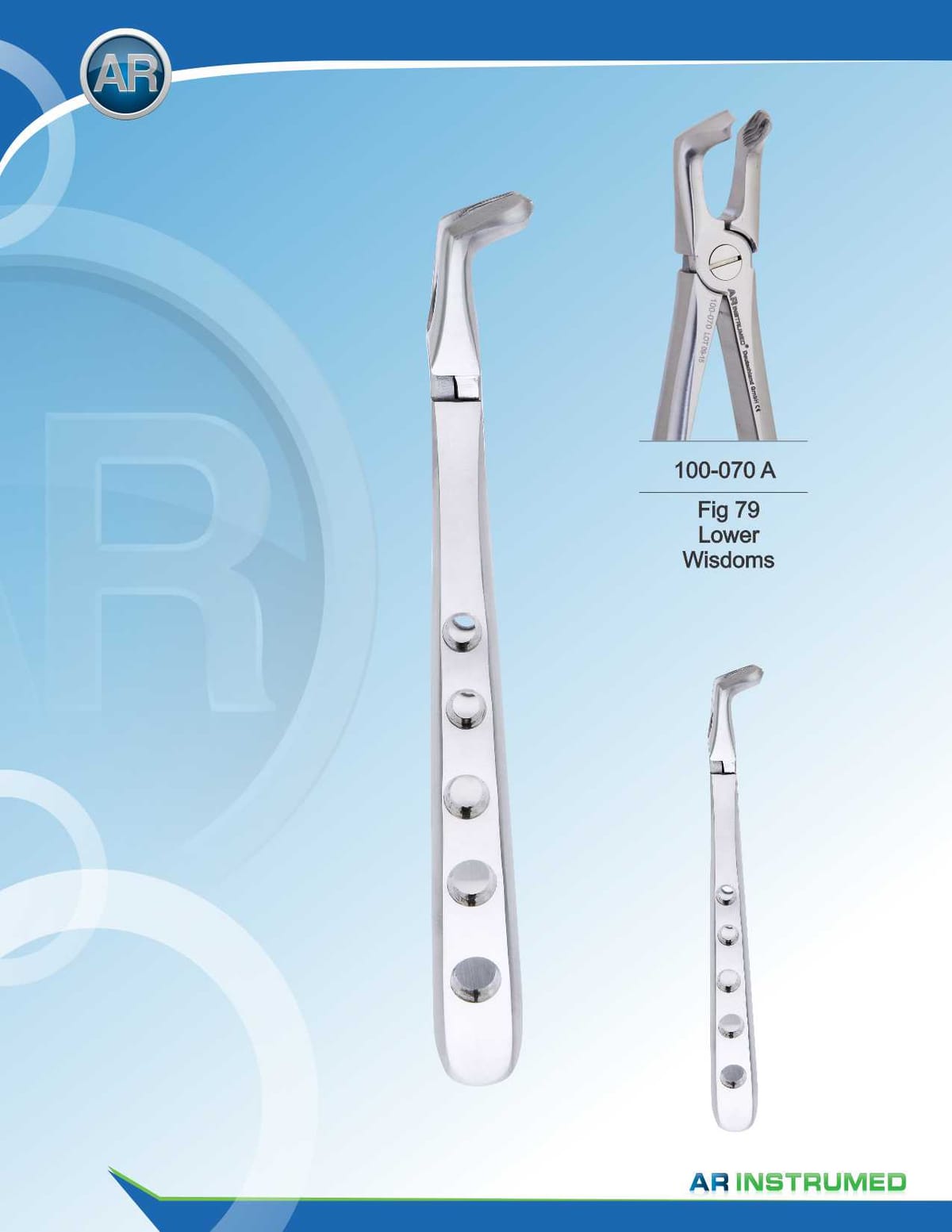 Fig.79 Lower Wisdoms Extracting Forceps – AR Instrumed, Extraction Forceps