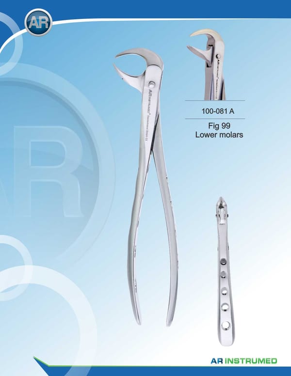 Fig.99 Lower Molars Extracting Forceps 15cm