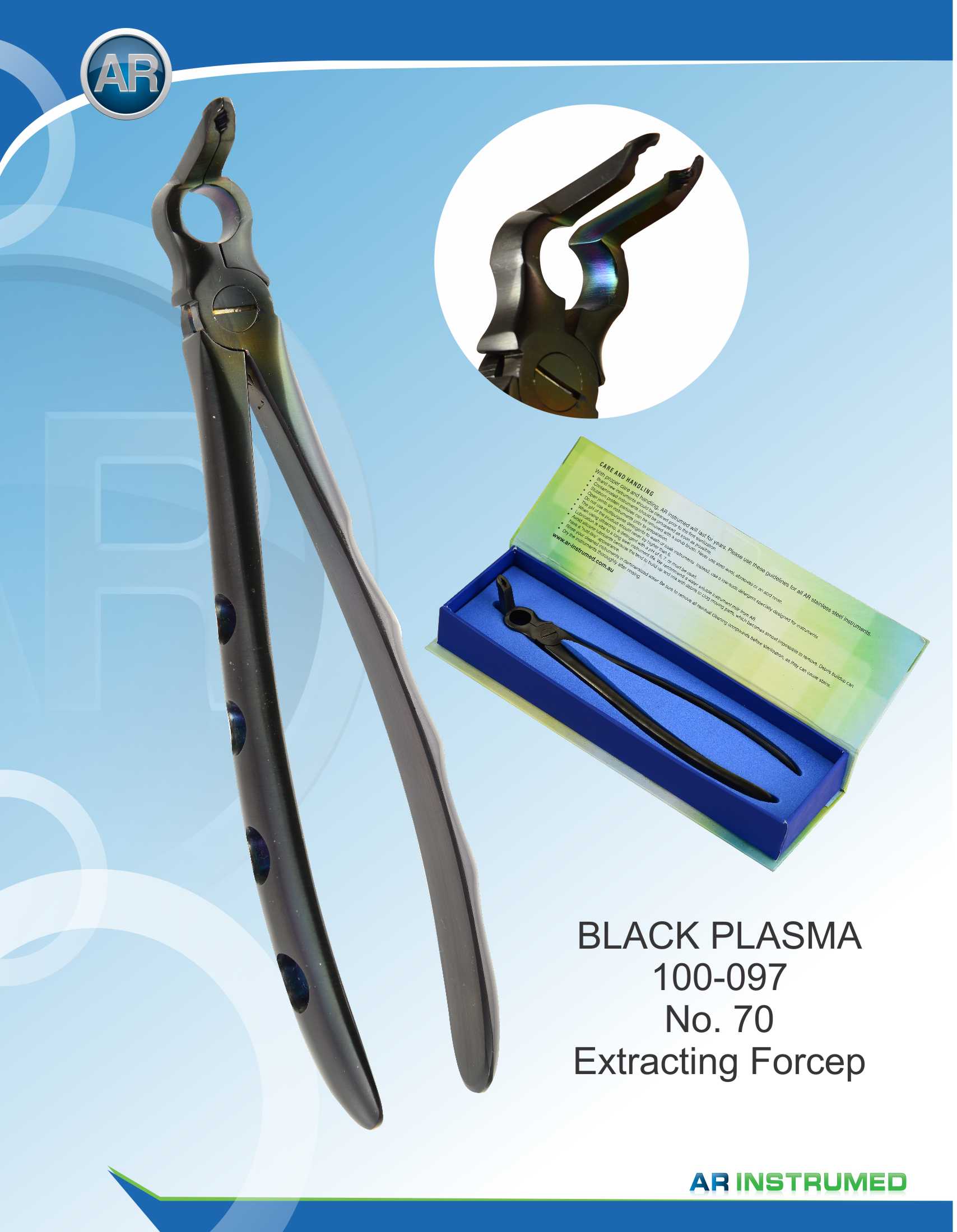 Forcep for Removing Fragments High Quality Steel AISI 420 170mm