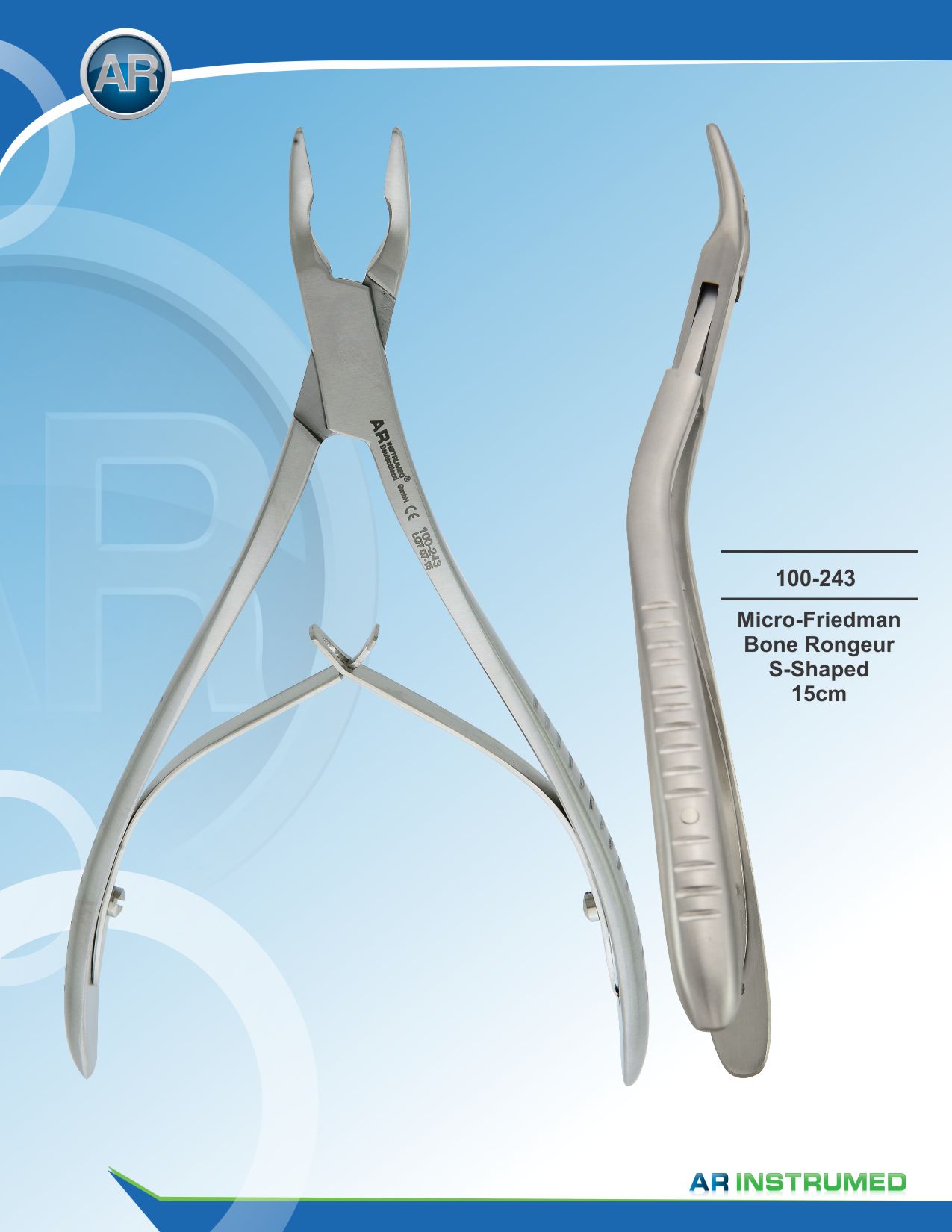 Micro-Friedman Bone Rongeur S-Shaped 15cm