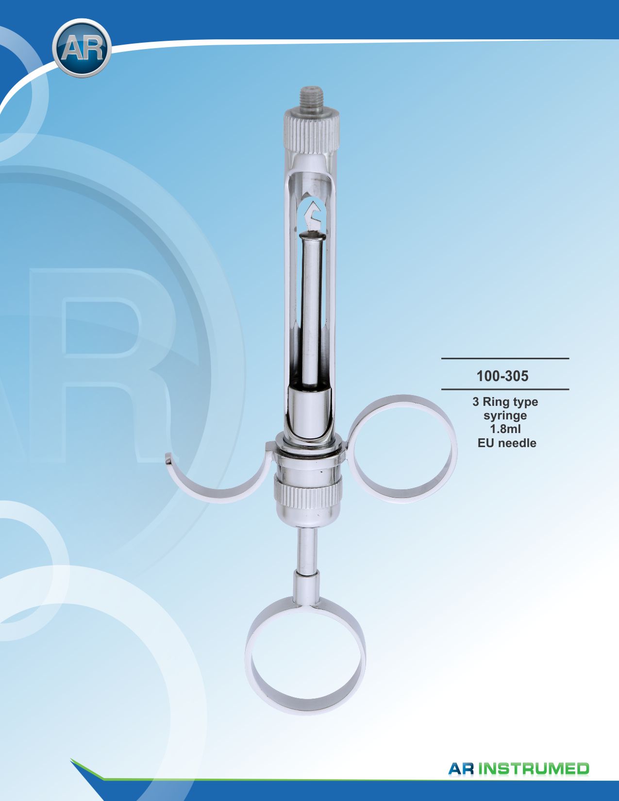 3 Ring Type Syringe 2.2ml EU Needle
