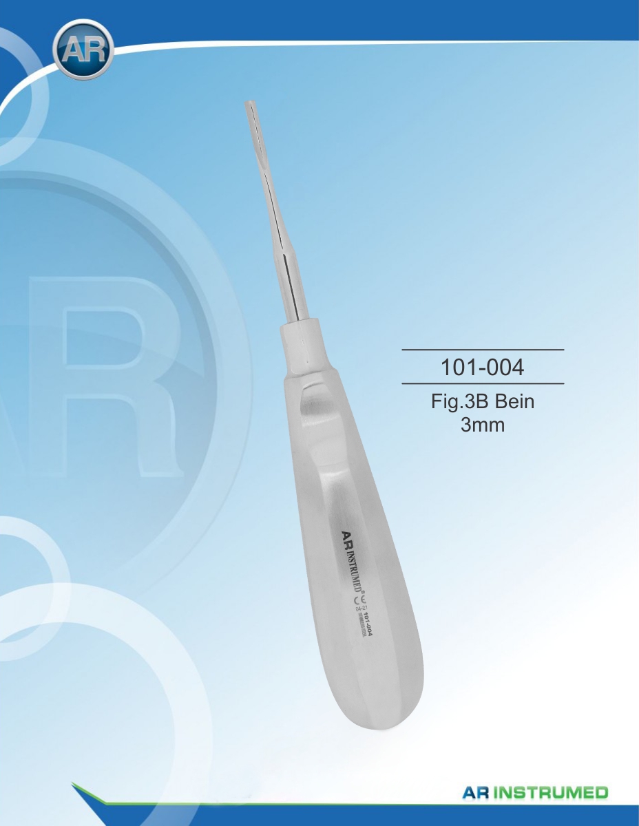 Root elevator Fig.3B leg 3mm – AR Instrumed, Elevators