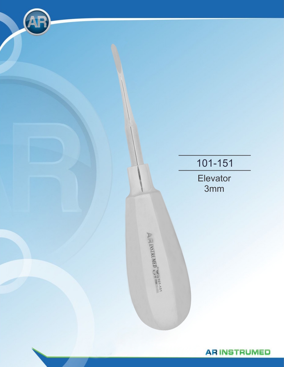 Root elevator 3mm – AR Instrumed, Elevators