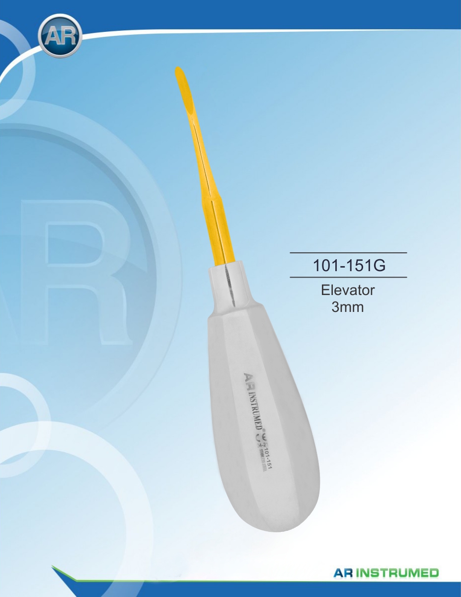 Root elevator 3mm – AR Instrumed, Elevators
