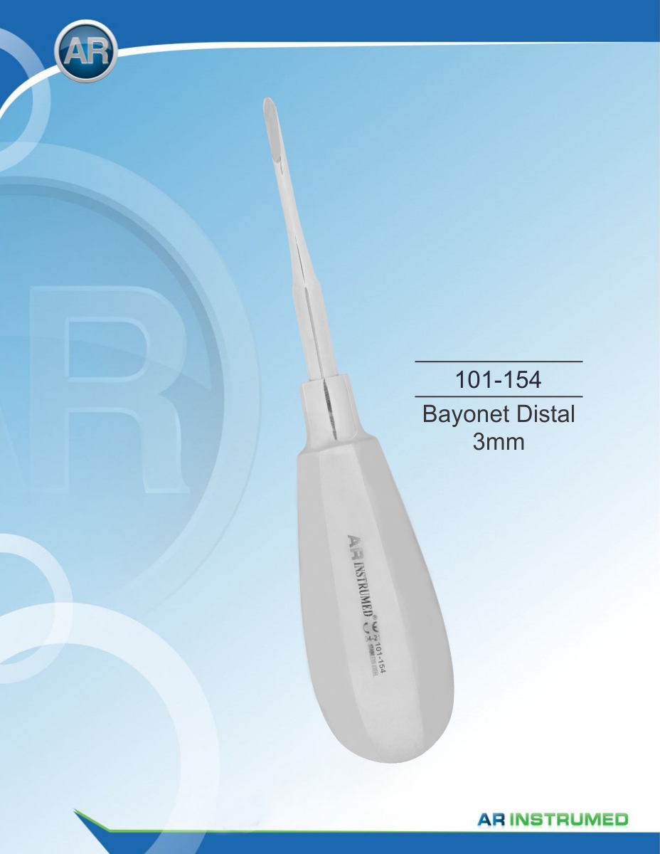 Root Elevator Bayonet Distal 3mm – AR Instrumed, Elevators