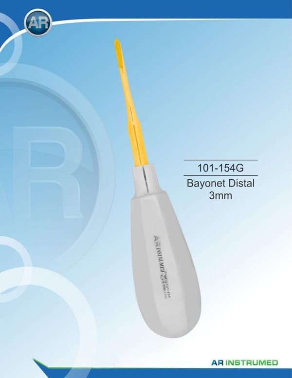Root Elevator Bayonet Distal 3mm