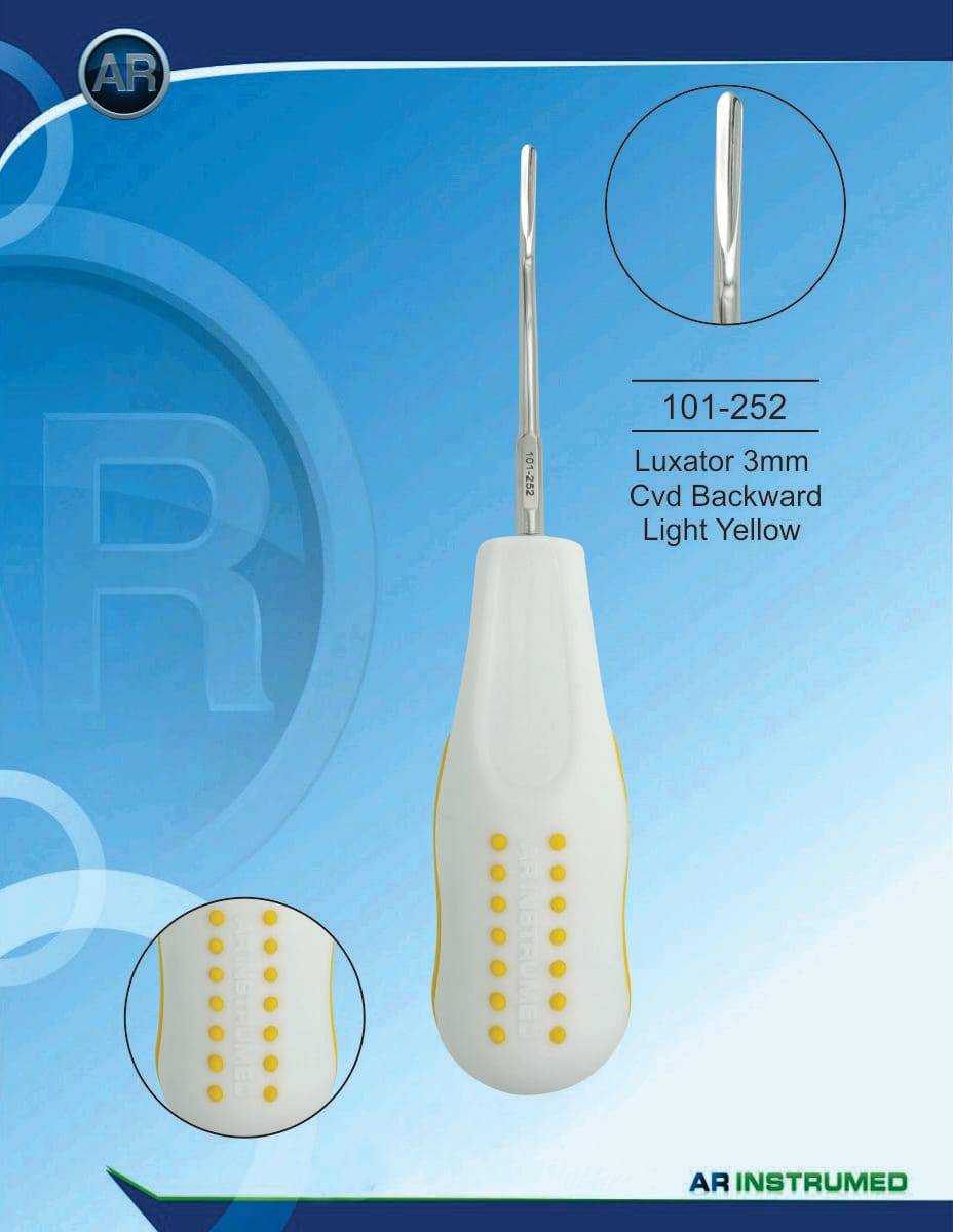 Luxator 3mm Cvd Backward Light Yellow – AR Instrumed, Root Elevators