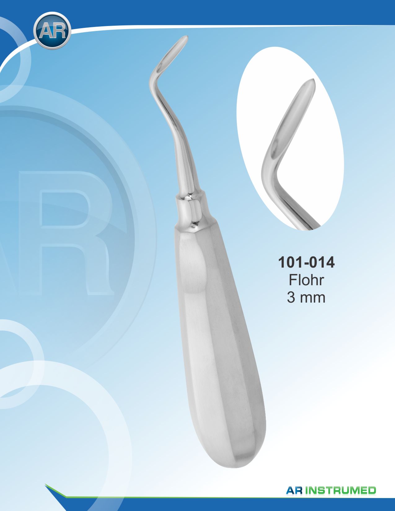 Flohr Root Elevator 3mm Left