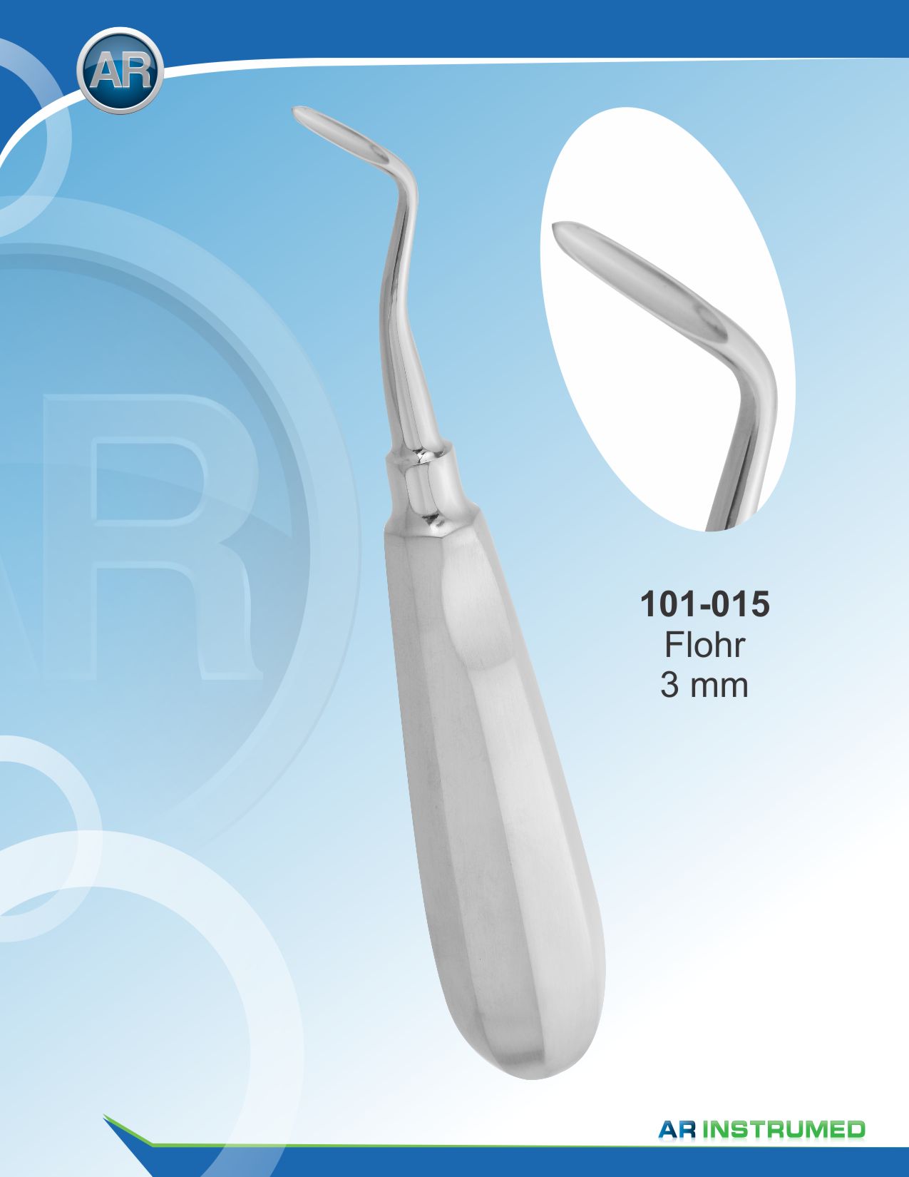 Flohr Root Elevator 3mm Right